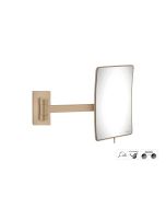 Sanco Cosmetic mirrors Μεγεθυντικός καθρέπτης x3 Μόκα ματ MR-305-M103