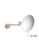 Sanco Cosmetic mirrors Μεγεθυντικός καθρέπτης x3 (Διπλό βραχίονα) Μόκα ματ MR-701-M103