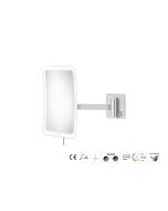 Sanco LED Cosmetic mirrors Μεγεθυντικός καθρέπτης x3 με LED PVD νίκελ ατσάλι MRLED-305-PVD-11BR