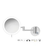 Sanco LED Cosmetic mirrors Μεγεθυντικός καθρέπτης x3 με LED PVD νίκελ ατσάλι MRLED-701-PVD-11BR