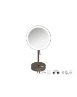 Sanco LED Cosmetic mirrors LED Επικαθήμενος Καθρέπτης μεγεθυντικός x3 Σκούρο μπρονζέ ματ MRLED-903-DM25