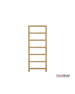 Θερμαινόμενη Πετσετοκρεμάστρα μπάνιου Inox TEMPO 120x50 Brushed Brass(Gold) PVD TEM12050-211