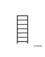 Θερμαινόμενη Πετσετοκρεμάστρα μπάνιου Inox TEMPO 120x50 Silk Black TEM12050-401