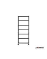 Θερμαινόμενη Πετσετοκρεμάστρα μπάνιου Inox TEMPO 120x50 Black Brushed PVD TEM12050-411