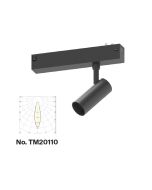 Φωτιστικό spot LED 7W, 3CCT, 24° για μαγνητική ράγα 220V, σε μαύρη απόχρωση D:3,5x8cm TM20110