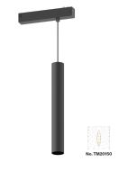 Κρεμαστό φωτιστικό LED 10W, 3CCT, 24°, για μαγνητική ράγα 220V  σε μαύρη απόχρωση D:4x30cm TM20150