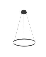 Κρεμαστό φωτιστικό LED 36W 3CCT by switch on base D:80cm 6095-AB-Black