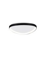 Πλαφονιέρα οροφής LED 25W 3CCT από μαύρο μέταλλο και ακρυλικό D:61,5x5cm 42043-Black