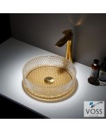 Νιπτήρας Γυάλινος RING-D Φ40 Voss GLass Gold VB1040-200