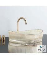 Νιπτήρας Γυάλινος CAVO 50x37,5 VOSS Glass Gold VL1150-200