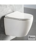 Λεκάνη Κρεμαστή VITO/48 με Απλό κάλυμμα 9250, Bianco Ceramica White VT01000-300