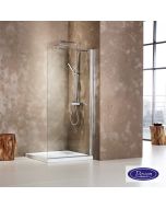 Διαχωριστικό κρύσταλλο ντουζιέρας Walk-in 100 ρυθμιζόμενo από 97 έως 99εκ. ύψους 185, Devon Clean Glass Chrome WD100C-100