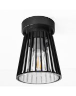 ΦΩΤΙΣΤΙΚΟ ΟΡΟΦΗΣ ΠΛΑΣΤΙΚΟ 1ΧΕ27 MAX 10W 135x135x225mm IP44 ΜΑΥΡΗ ARTE ILLUMINA Eurolamp 145-20646