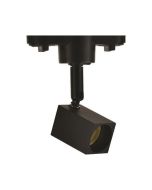 ΣΠΟΤ ΡΑΓΑΣ 2 ΓΡΑΜΜΩΝ GU10 30x30mm 4cm ΣΤΥΛΟΣ ΜΑΥΡΟ Eurolamp 145-59081