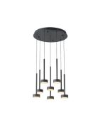 ΦΩΤΙΣΤΙΚΟ ΚΡΕΜΑΣΤΟ 55W 3300Lm 3000K Φ50XH180 ΜΑΥΡΟ ARTE ILLUMINA ISOLA Eurolamp 144-18155