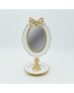 ΚΑΘΡΕΦΤΗΣ ΠΟΛΥΡΕΖΙΝ ΛΕΥΚΟΣ - ΧΡΥΣΟΣ 15.5x14x29.5cm Eurolamp 811-60002