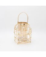 ΦΑΝΑΡΙ ΜΕΤΑΛΛΙΚΟ ΧΡΥΣΟ 20x22cm Eurolamp 819-00250