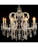 ΠΟΛΥΕΛΑΙΟΣ 8ΦΩΤΟΣ ΜΕ ΚΡΥΣΤΑΛΛΑ ΧΡΥΣΟΣ 71x74cm Eurolamp 757-12037