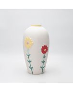 ΒΑΖΟ ΚΕΡΑΜΙΚΟ ΛΕΥΚΟ-ΜΕ ΛΟΥΛΟΥΔΙΑ 14x7x10cm Eurolamp 819-00208
