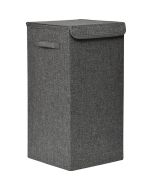 Καλάθι Απλύτων Αναδιπλούμενο από MDF Γκρι με Υφασμάτινη Επένδυση MRShome DS-2699000