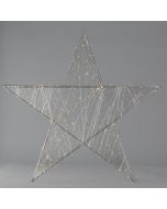 ΑΣΤΕΡΙ ΦΩΤΙΖΟΜΕΝΟ 78cm, 240 LED, ΜΕΤΑΣΧΗΜΑΤΙΣΤΗ, TIMER, ΑΣΗΜΙ ΜΕΤΑΛΛΙΚΟΣ ΣΚΕΛΕΤΟΣ, ΑΣΗΜΙ ΧΑΛΚΙΝΟ ΚΑΛΩΔΙΟ, ΘΕΡΜΟ ΛΕΥΚΟ LED, ΠΡΟΕΚΤΑΣΗ ΠΑΡΟΧΗΣ 5m, IP44 Eurolamp 600-22461