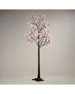 ΔΕΝΤΡΟ ΑΜΥΓΔΑΛΙΑΣ ΜΕ ΡΟΖ ΛΟΥΛΟΥΔΙΑ 1,8m, ΜΕΤΑΣΧΗΜΑΤΙΣΤΗΣ, 96 ΘΕΡΜΑ ΛΕΥΚΑ LED 3mm, ΠΡΟΕΚΤΑΣΗ ΠΑΡΟΧΗΣ 3m, IP44 Eurolamp 600-30738