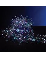 CLUSTER 6m, 768 LED 3mm, 31V ΜΕΤΑΣΧΗΜΑΤΙΣΤΗ, 8 ΠΡΟΓΡΑΜΜΑΤΑ & ΜΝΗΜΗ, ΠΡΑΣΙΝΟ PVC ΚΑΛΩΔΙΟ, OΠΑΛ ΠΟΛΥΧΡΩΜΟ LED, ΠΡΟΕΚΤΑΣΗ ΠΑΡΟΧΗΣ 3m, IP44 Eurolamp 600-18748