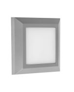 ΦΩΤΙΣΤΙΚΟ ΤΟΙΧΟΥ SLIM LED 3W IP65 230V 3CCT 125X125mm  PRO ΓΚΡΙ ARTE ILLUMINA Eurolamp 145-52086
