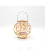 ΦΑΝΑΡΙ ΜΕΤΑΛΛΙΚΟ ΧΡΥΣΟ 18x19cm Eurolamp 819-00248