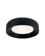 ΠΛΑΦΟΝΙΕΡΑ ΜΕΤΑΛΛΟ-ΑΚΡΥΛΙΚΟ LED 30W 2262Lm 3000K Φ400X100mm ΜΑΥΡΟ ARTE ILLUMINA UPON Eurolamp 144-51043