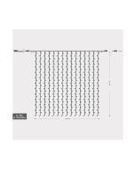 ΚΟΥΡΤΙΝΑ, 480 LED 3mm, 31V ΜΕΤΑΣΧΗΜΑΤΙΣΤΗ, 4 ΕΠΕΚΤΑΣΕΙΣ ΕΩΣ 3 ΣΕΤ, ΔΙΑΦΑΝΟ PVC ΚΑΛΩΔΙΟ, ΛΕΥΚΟ LED (H300 x W300cm, 20 ΣΕΙΡΕΣ x 24 LED), ΠΡΟΕΚΤΑΣΗ ΠΑΡΟΧΗΣ 3m, ΙΡ44 Eurolamp 600-11379