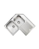 Sanitec Νεροχύτης Ανοξείδωτος 83×83 11248 Ζenith Σατινέ 11248-aristeros