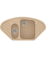 Sanitec Νεροχύτης 302 Classic 96×51 302-10-Granite-Beige
