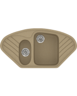 Sanitec Νεροχύτης 302 Classic 96×51 302-15-Metallic-Cream