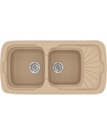Sanitec Νεροχύτης 304 Classic 96×51 304-10-Granite-Beige