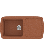 Sanitec Νεροχύτης 306 Classic 96×51 306-20-Granite-Terracota
