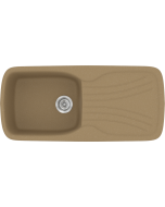 Sanitec Νεροχύτης 308 Classic 97×51 308-16-Metallic-Coffee