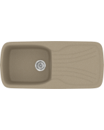 Sanitec Νεροχύτης 308 Classic 97×51 308-42-Granite-Taupe