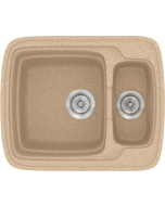 Sanitec Νεροχύτης 314 Classic 60×51 314-10-Granite-Beige