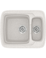 Sanitec Νεροχύτης 314 Classic 60×51 314-14-Metallic-Ice