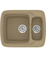 Sanitec Νεροχύτης 314 Classic 60×51 314-15-Metallic-Cream