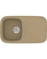 Sanitec Νεροχύτης 315 Classic 82×50 315-15-Metallic-Cream