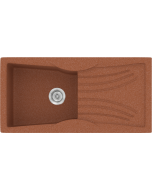 Sanitec Νεροχύτης 328 Classic 99×51 328-20-Granite-Terracota