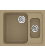 Sanitec Νεροχύτης 330 Classic 62×51 330-15-Metallic-Cream
