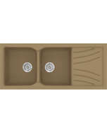 Sanitec Νεροχύτης 332 Classic 115×50 332-16-Metallic-Coffee