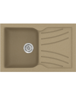 Sanitec Νεροχύτης 337 Classic 86×50 337-15-Metallic-Cream