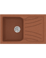 Sanitec Νεροχύτης 337 Classic 86×50 337-20-Granite-Terracota