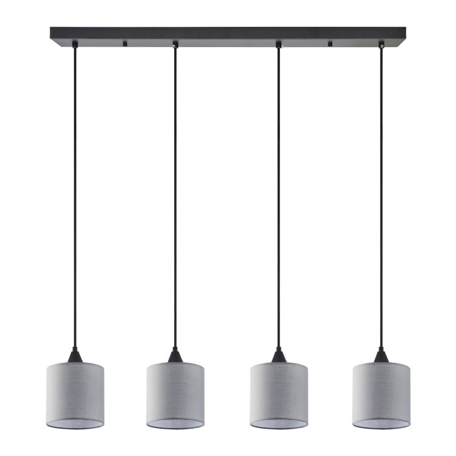 SE21-BL-B10-4BL-SH2 ADEPT PENDAT Grey Shade Pendant+ HOMELIGHTING 77-9022