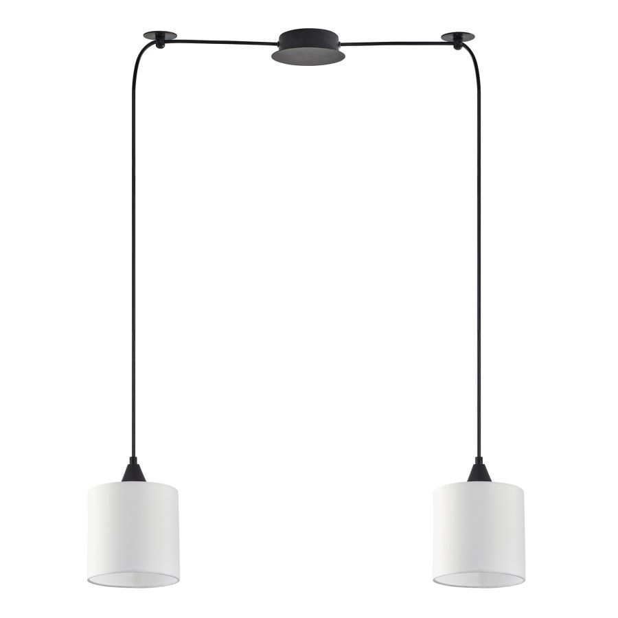 SE21-BL-B10-BL2-SH1 ADEPT PENDAT White Shade Pendant+ HOMELIGHTING 77-9012