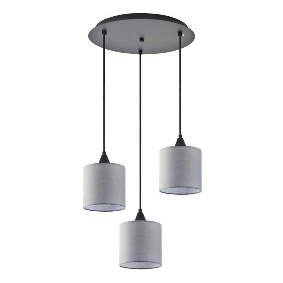 SE21-BL-B10-BL3-SH2 ADEPT PENDANT Grey Shade Pendant+ HOMELIGHTING 77-9019